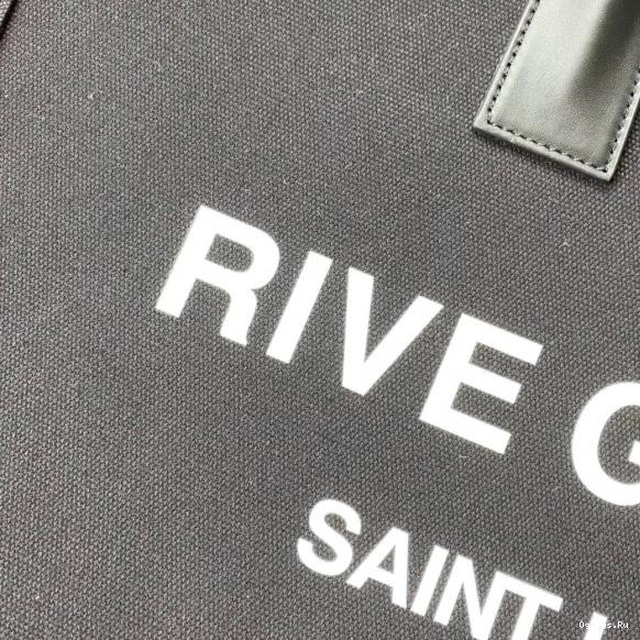 GAUCHE BAG PRINTED LEATHER YSL AND TOTE LINEN IN RIVE 0816